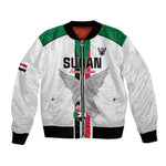 Afro Sudan Football Custom Bomber Jacket Come On Falcons of Jediane - African Pride