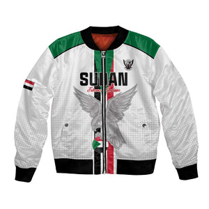 Afro Sudan Football Custom Bomber Jacket Come On Falcons of Jediane - African Pride