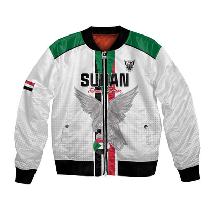Afro Sudan Football Custom Bomber Jacket Come On Falcons of Jediane - African Pride