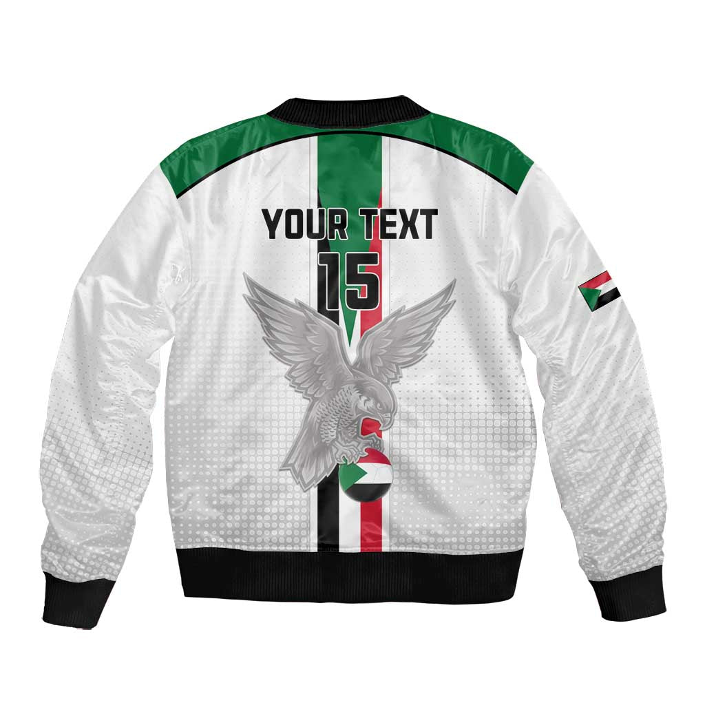 Afro Sudan Football Custom Bomber Jacket Come On Falcons of Jediane - African Pride