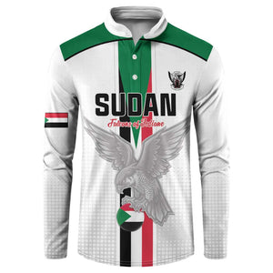 Custom Sudan Football Button Sweatshirt Go Champions Falcons of Jediane