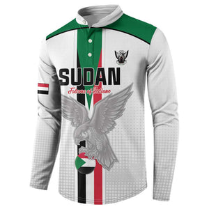 Custom Sudan Football Button Sweatshirt Go Champions Falcons of Jediane