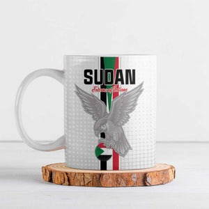 Custom Sudan Football Ceramic Mug Go Champions Falcons of Jediane