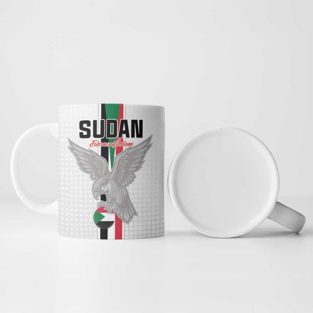 Custom Sudan Football Ceramic Mug Go Champions Falcons of Jediane