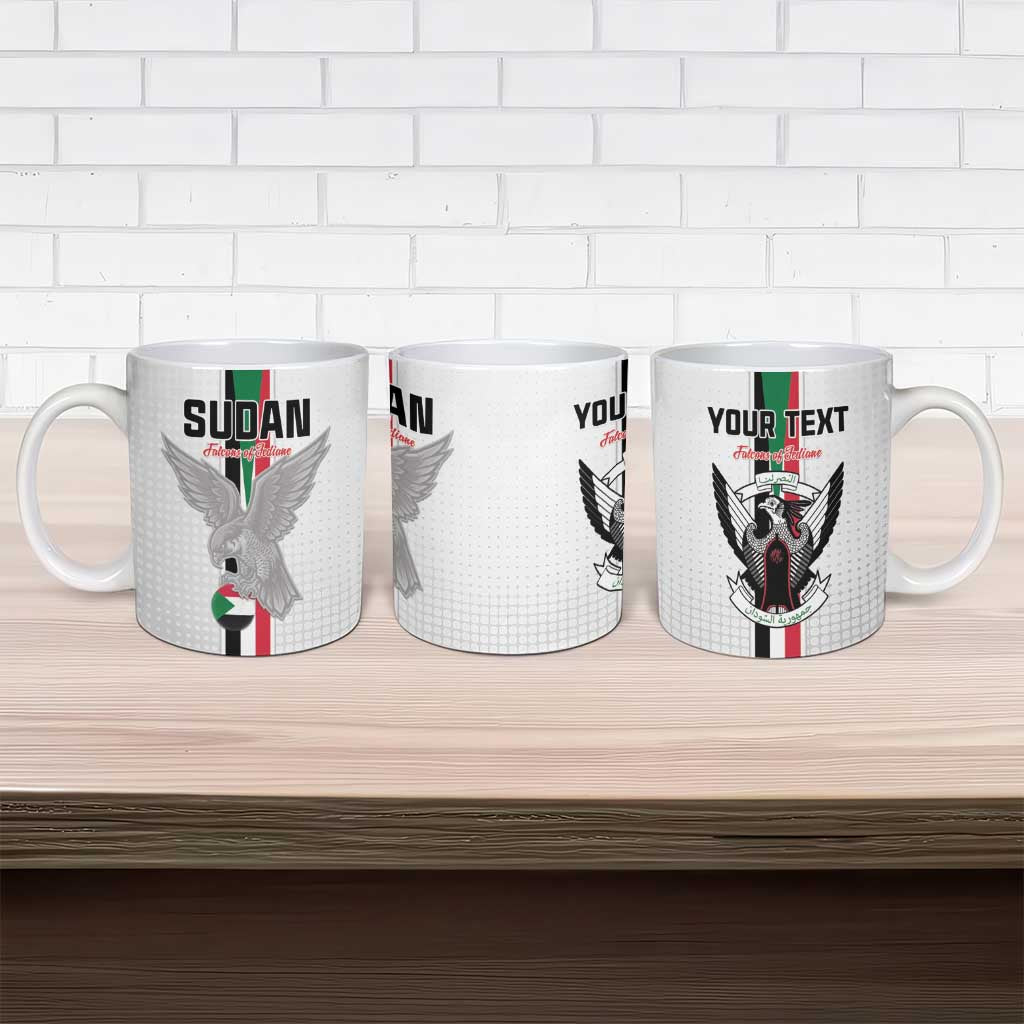 Custom Sudan Football Ceramic Mug Go Champions Falcons of Jediane