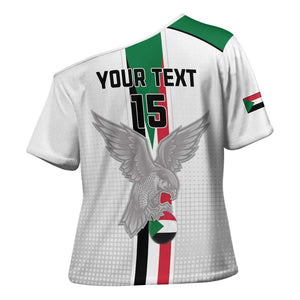 Custom Sudan Football Cross Shoulder Shirt Go Champions Falcons of Jediane