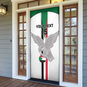 Custom Sudan Football Door Cover Go Champions Falcons of Jediane