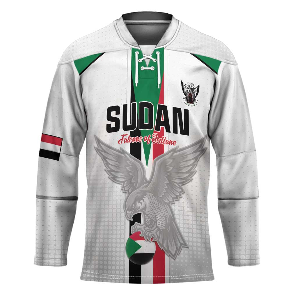 Custom Sudan Football Hockey Jersey Go Champions Falcons of Jediane