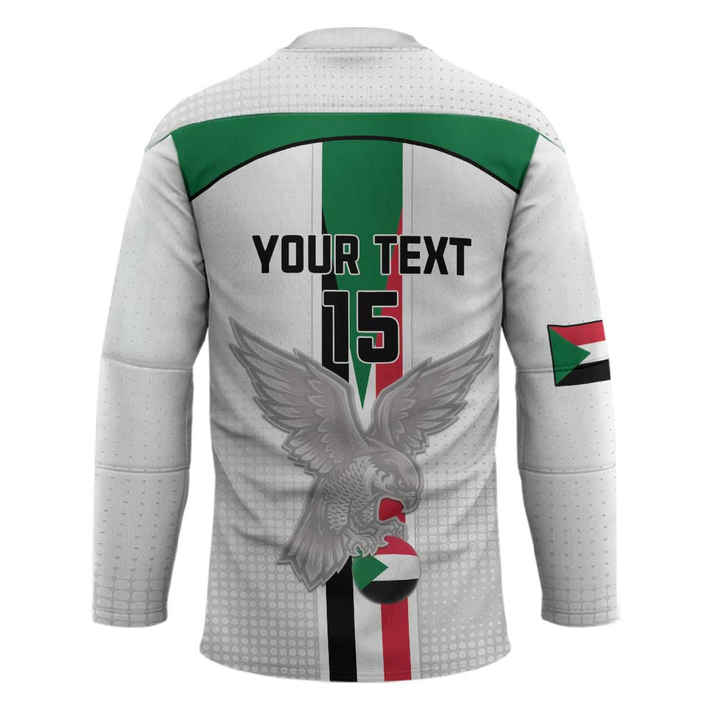 Custom Sudan Football Hockey Jersey Go Champions Falcons of Jediane