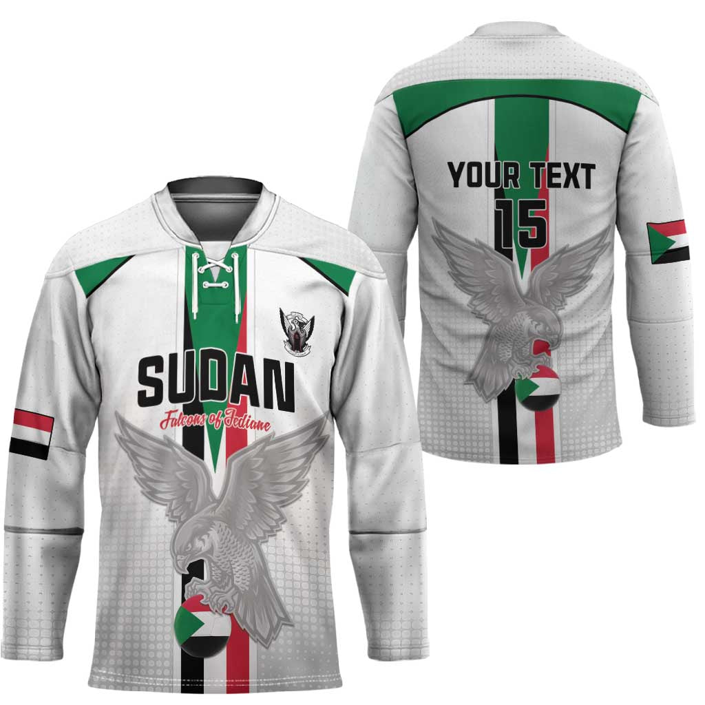 Custom Sudan Football Hockey Jersey Go Champions Falcons of Jediane