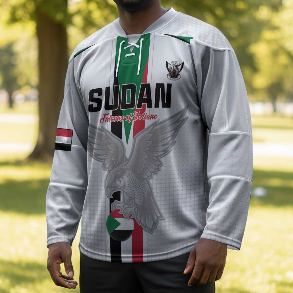 Custom Sudan Football Hockey Jersey Go Champions Falcons of Jediane