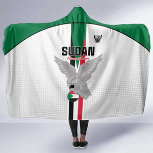 Afro Sudan Football Hooded Blanket Come On Falcons of Jediane - African Pride