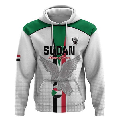 Afro Sudan Football Custom Hoodie Come On Falcons of Jediane - African Pride
