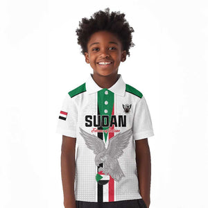 Afro Sudan Football Custom Kid Polo Shirt Come On Falcons of Jediane LT15