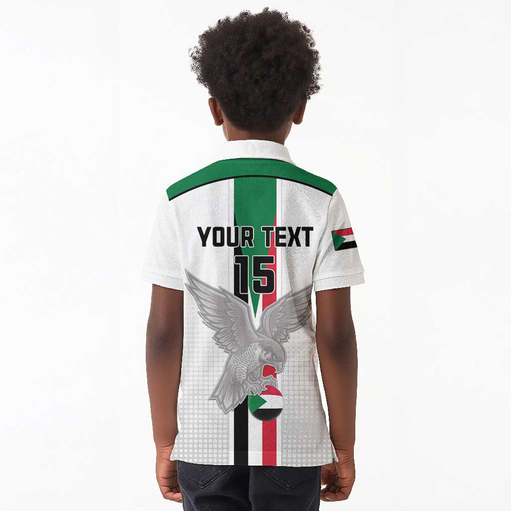 Afro Sudan Football Custom Kid Polo Shirt Come On Falcons of Jediane LT15