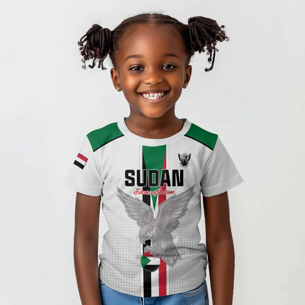 Afro Sudan Football Custom Kid T shirt Come On Falcons of Jediane LT15