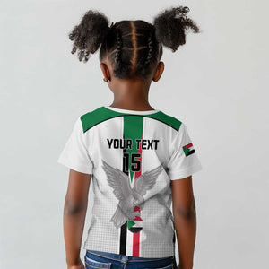 Afro Sudan Football Custom Kid T shirt Come On Falcons of Jediane LT15