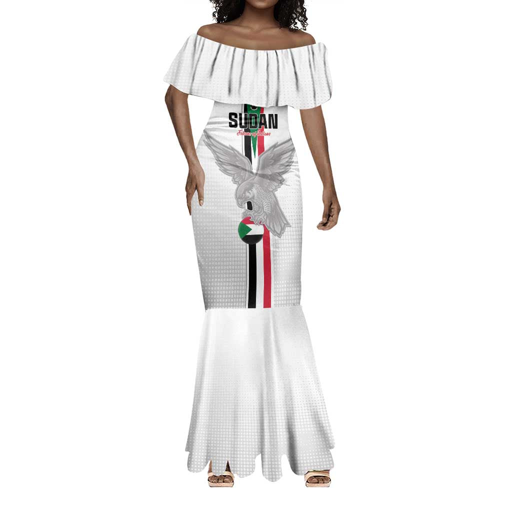 Afro Sudan Football Custom Mermaid Dress Come On Falcons of Jediane LT15