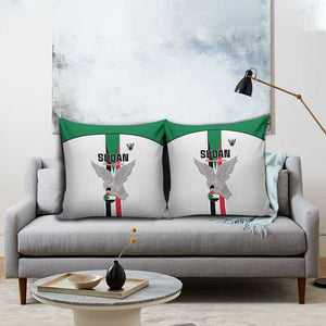 Sudan Football Pillow Cover Go Champions Falcons of Jediane