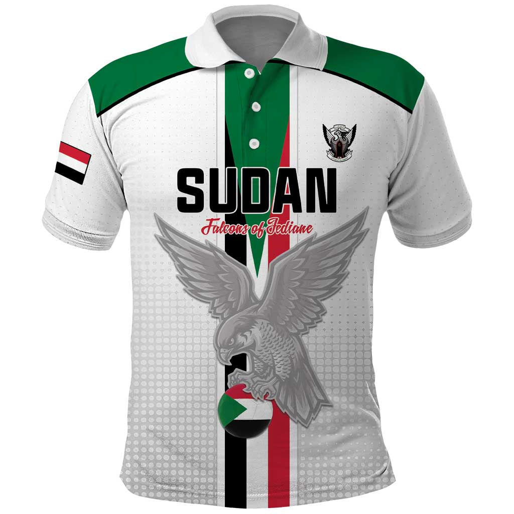 Afro Sudan Football Custom Polo Shirt Come On Falcons of Jediane LT15