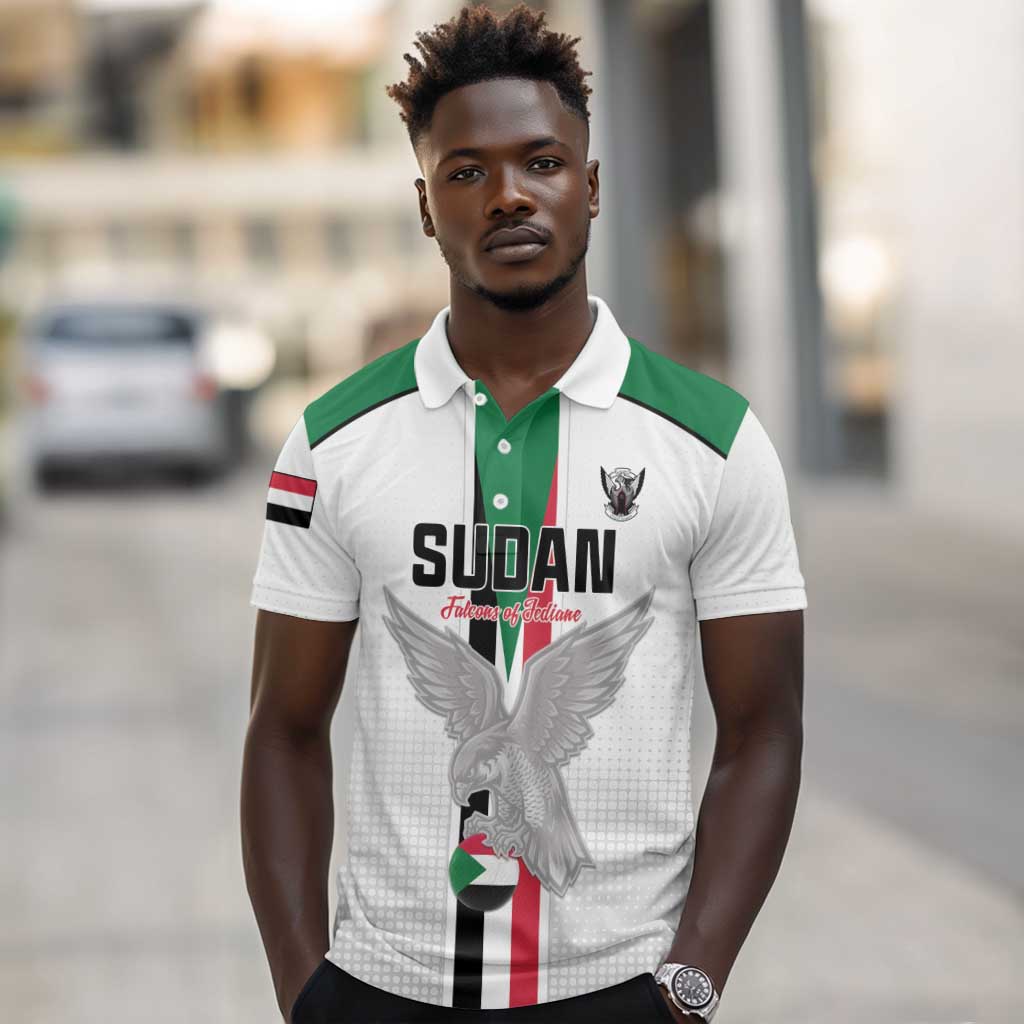 Afro Sudan Football Custom Polo Shirt Come On Falcons of Jediane LT15