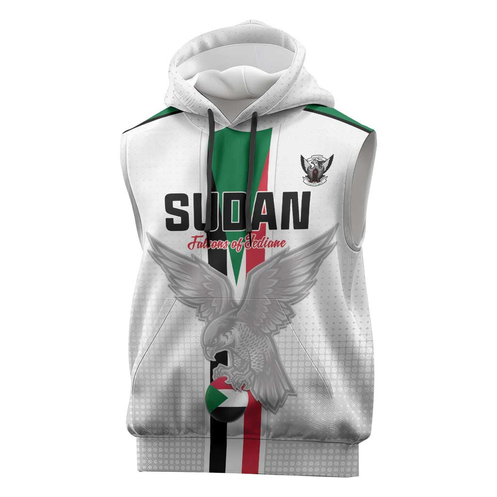 Afro Sudan Football Custom Sleeveless Hoodie Come On Falcons of Jediane - African Pride