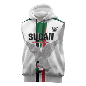 Afro Sudan Football Custom Sleeveless Hoodie Come On Falcons of Jediane - African Pride