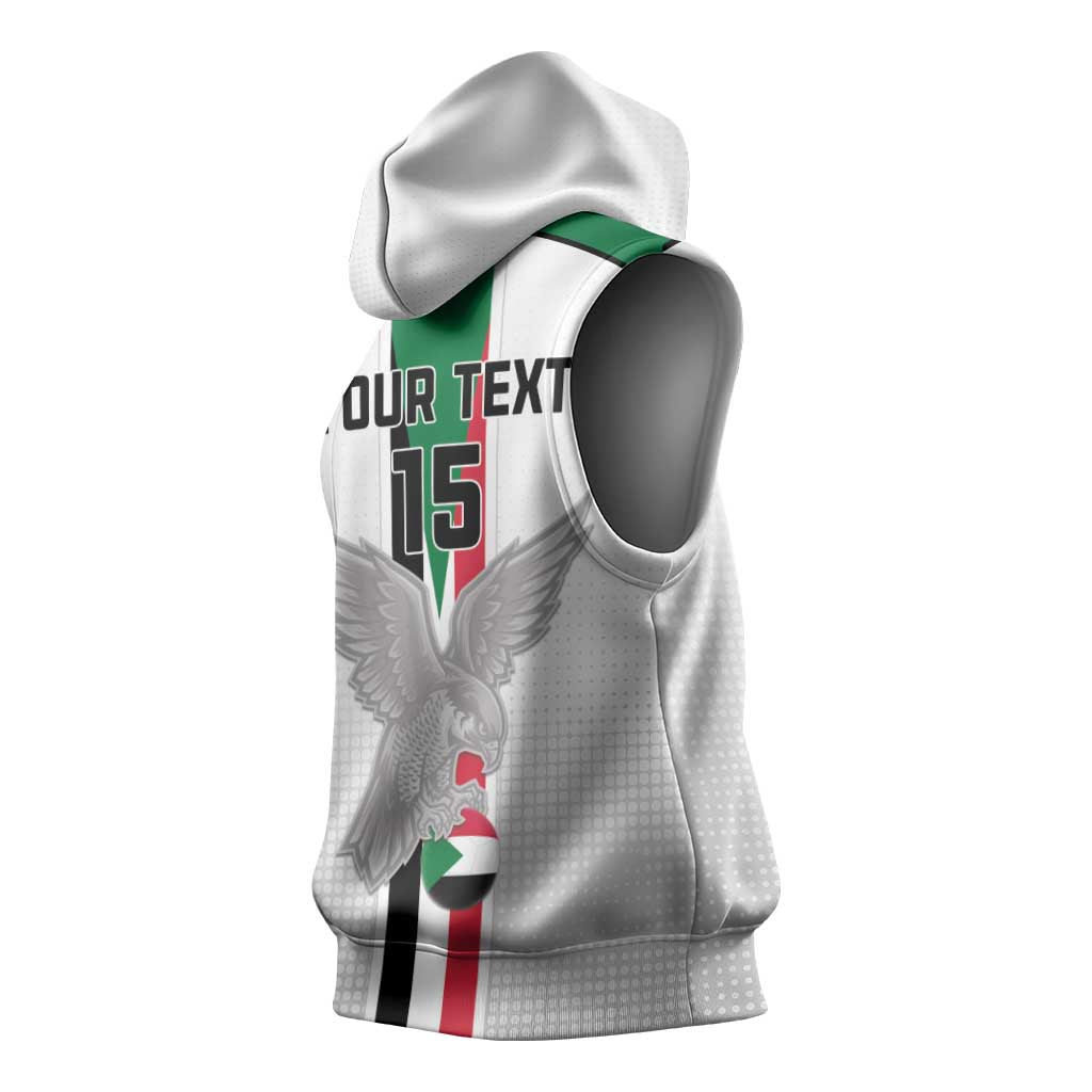 Afro Sudan Football Custom Sleeveless Hoodie Come On Falcons of Jediane - African Pride