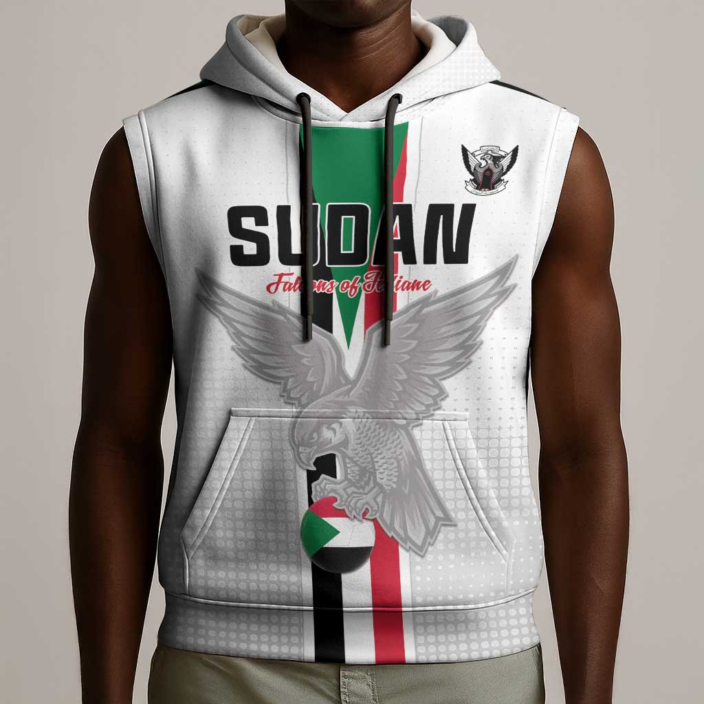 Afro Sudan Football Custom Sleeveless Hoodie Come On Falcons of Jediane - African Pride