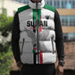 Custom Sudan Football Sleeveless Puffer Jacket Go Champions Falcons of Jediane