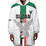 Afro Sudan Football Custom Wearable Blanket Hoodie Come On Falcons of Jediane - African Pride