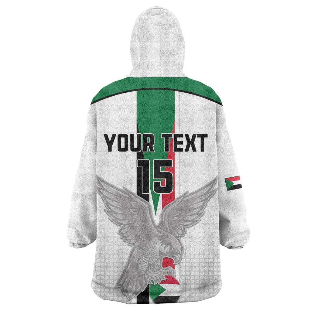 Afro Sudan Football Custom Wearable Blanket Hoodie Come On Falcons of Jediane - African Pride