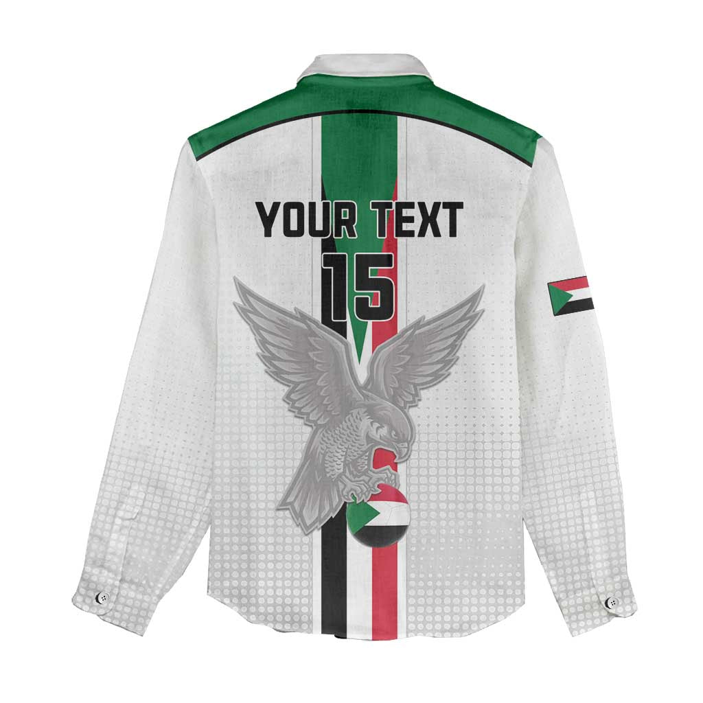 Afro Sudan Football Custom Women Casual Shirt Come On Falcons of Jediane - African Pride