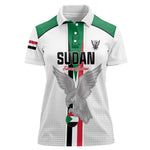 Afro Sudan Football Custom Women Polo Shirt Come On Falcons of Jediane LT15
