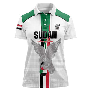 Afro Sudan Football Custom Women Polo Shirt Come On Falcons of Jediane LT15