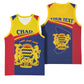 Afro Tchad Personalised Basketball Jersey Coat Of Arms - African Pattern LT15