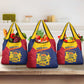 Afro Tchad Personalised Grocery Bag Coat Of Arms - African Pattern