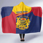 Afro Tchad Personalised Hooded Blanket Coat Of Arms - African Pattern