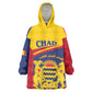 Afro Tchad Personalised Kid Wearable Blanket Hoodie Coat Of Arms - African Pattern