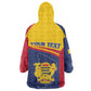 Afro Tchad Personalised Kid Wearable Blanket Hoodie Coat Of Arms - African Pattern