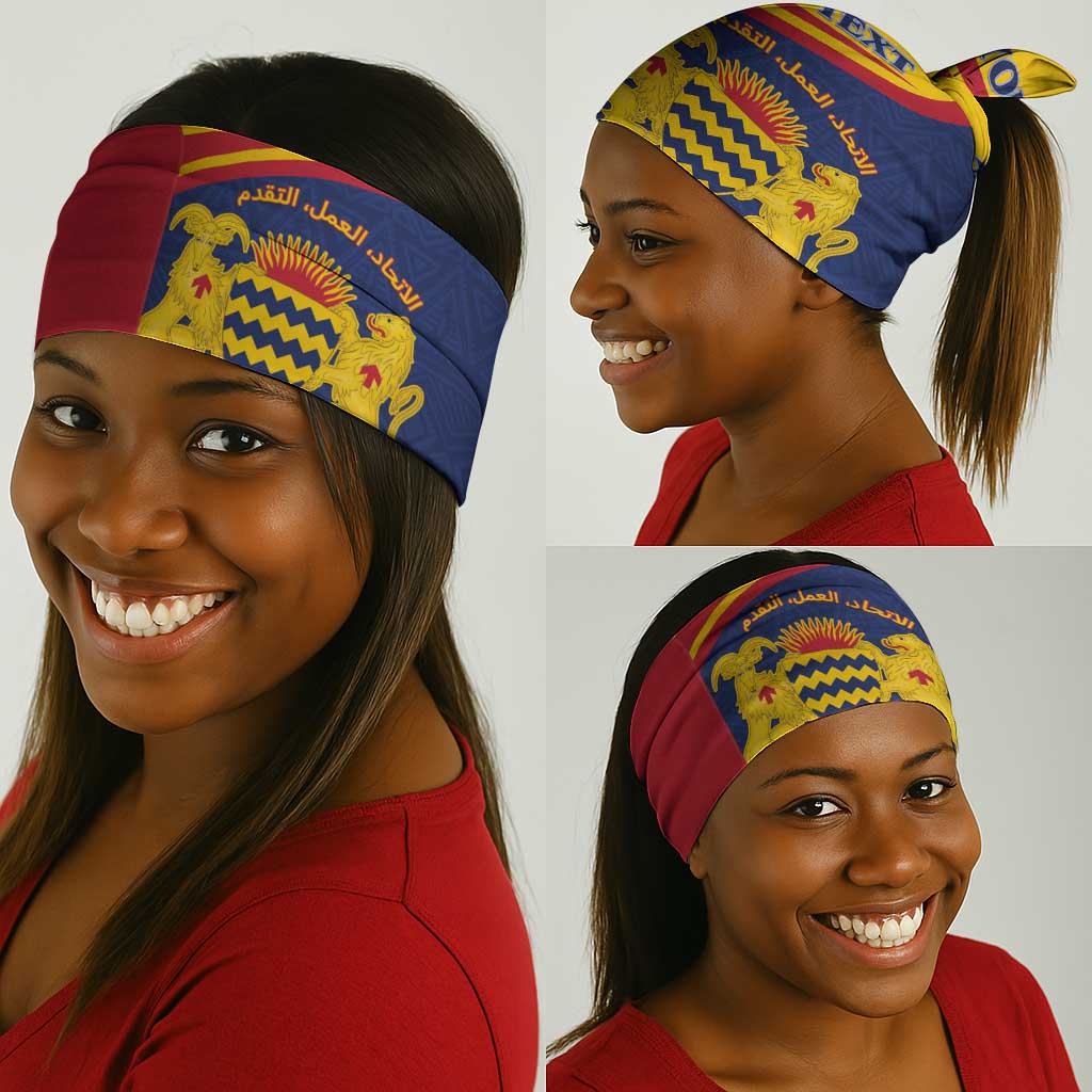 Afro Tchad Personalised Neck Gaiter Coat Of Arms - African Pattern LT15