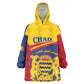 Afro Tchad Personalised Wearable Blanket Hoodie Coat Of Arms - African Pattern