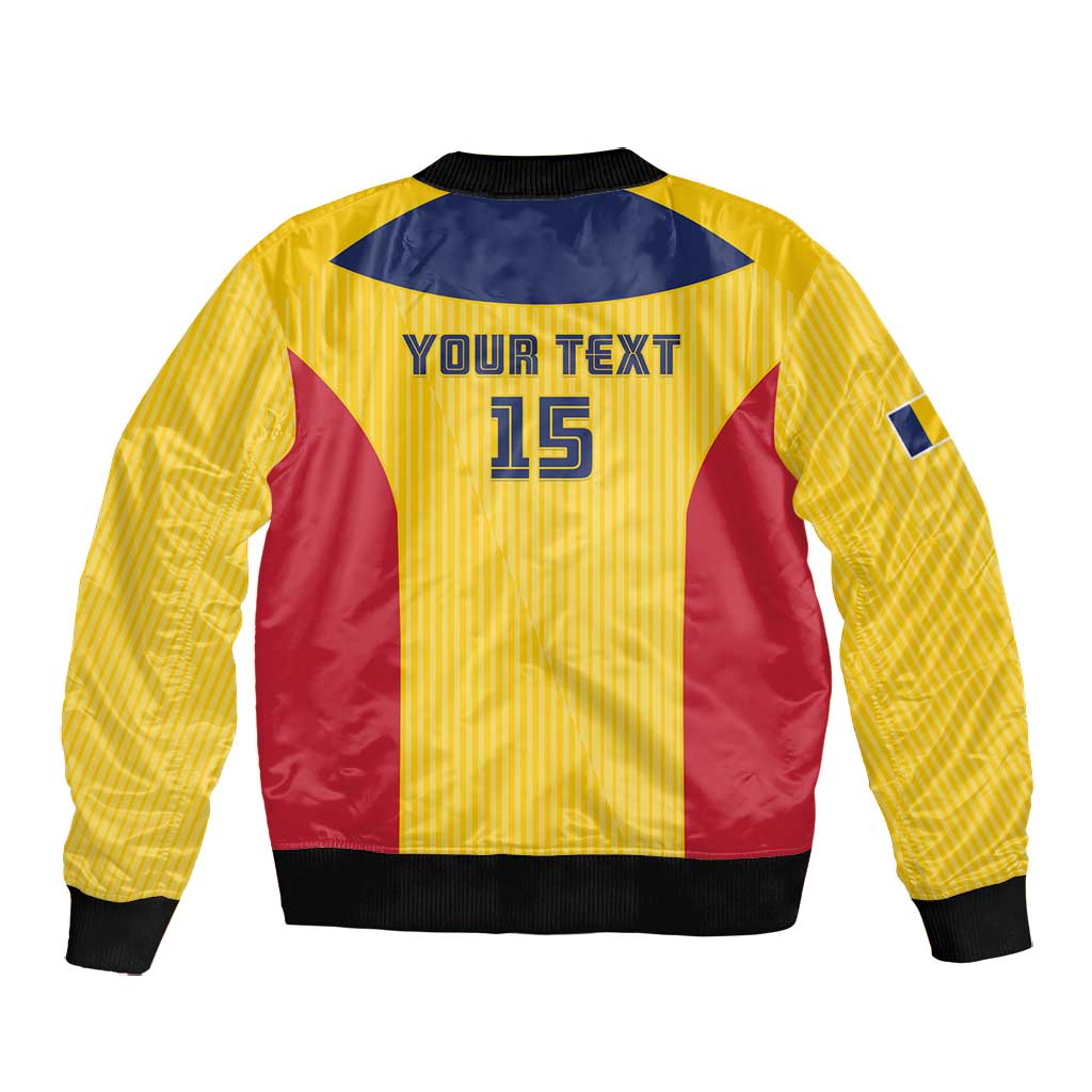 Custom Chad Football Bomber Jacket Go Champions