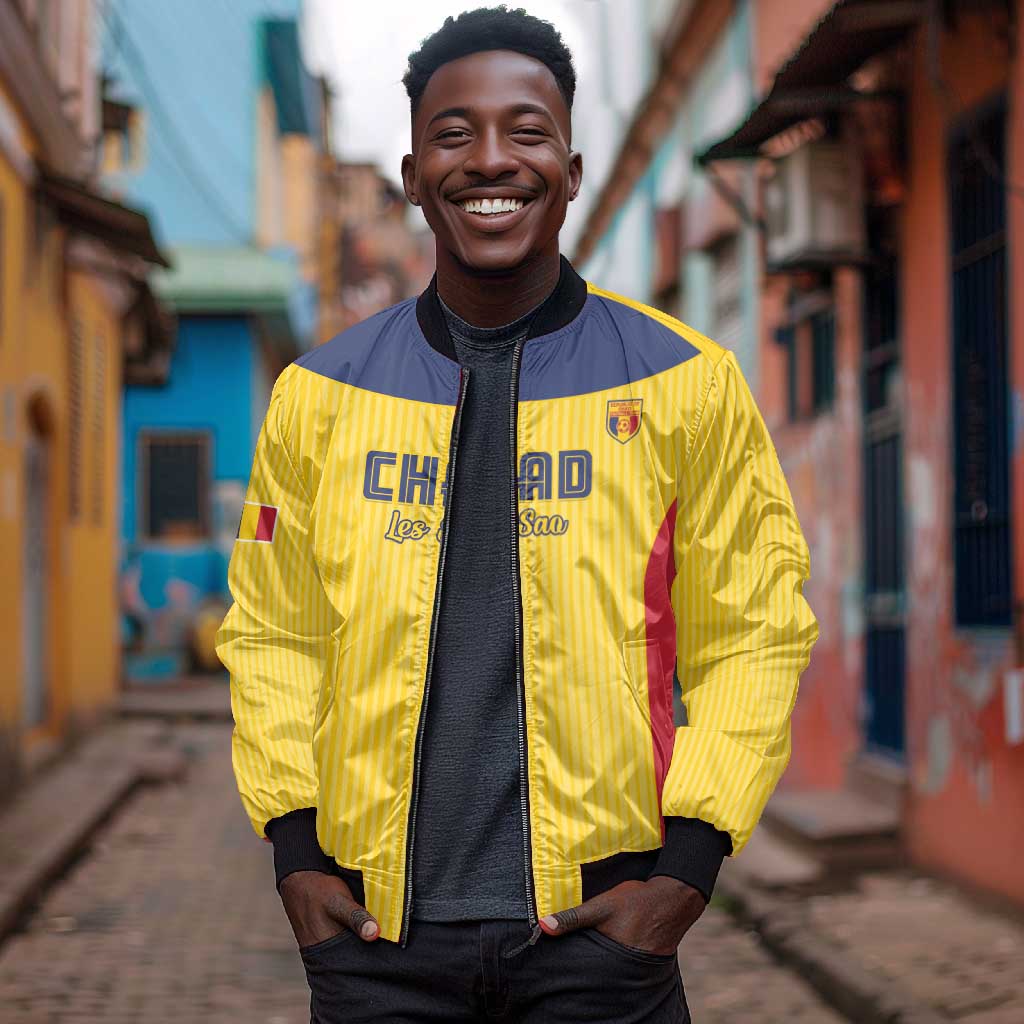 Custom Chad Football Bomber Jacket Go Champions