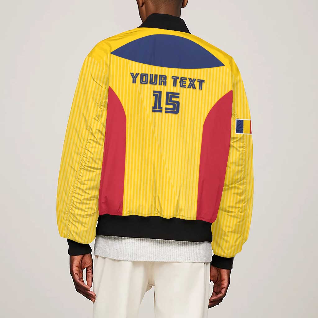 Custom Chad Football Bomber Jacket Go Champions