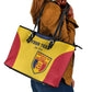 Custom Chad Football Leather Tote Bag Go Champions