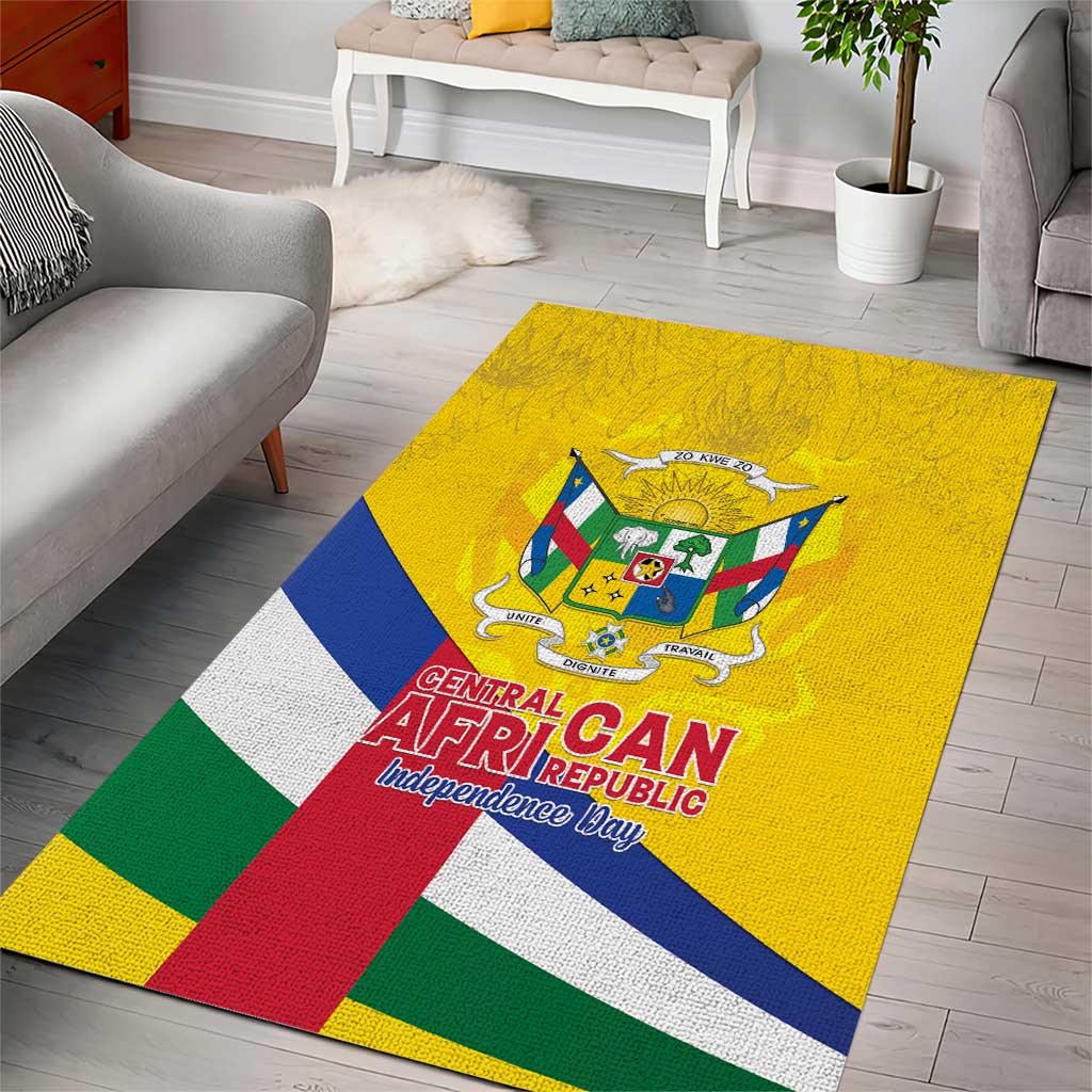 CAR Area Rug Happy 65th Independence Day