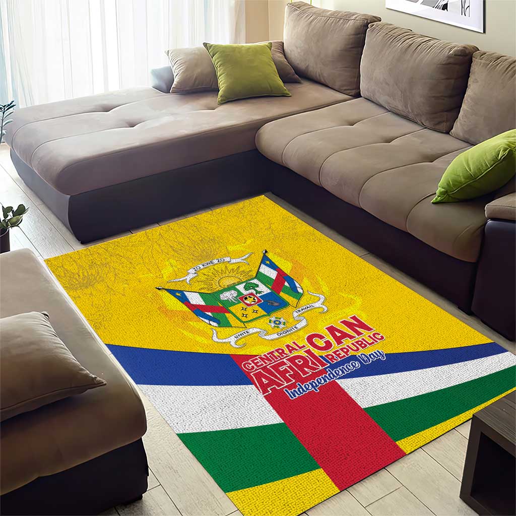 CAR Area Rug Happy 65th Independence Day