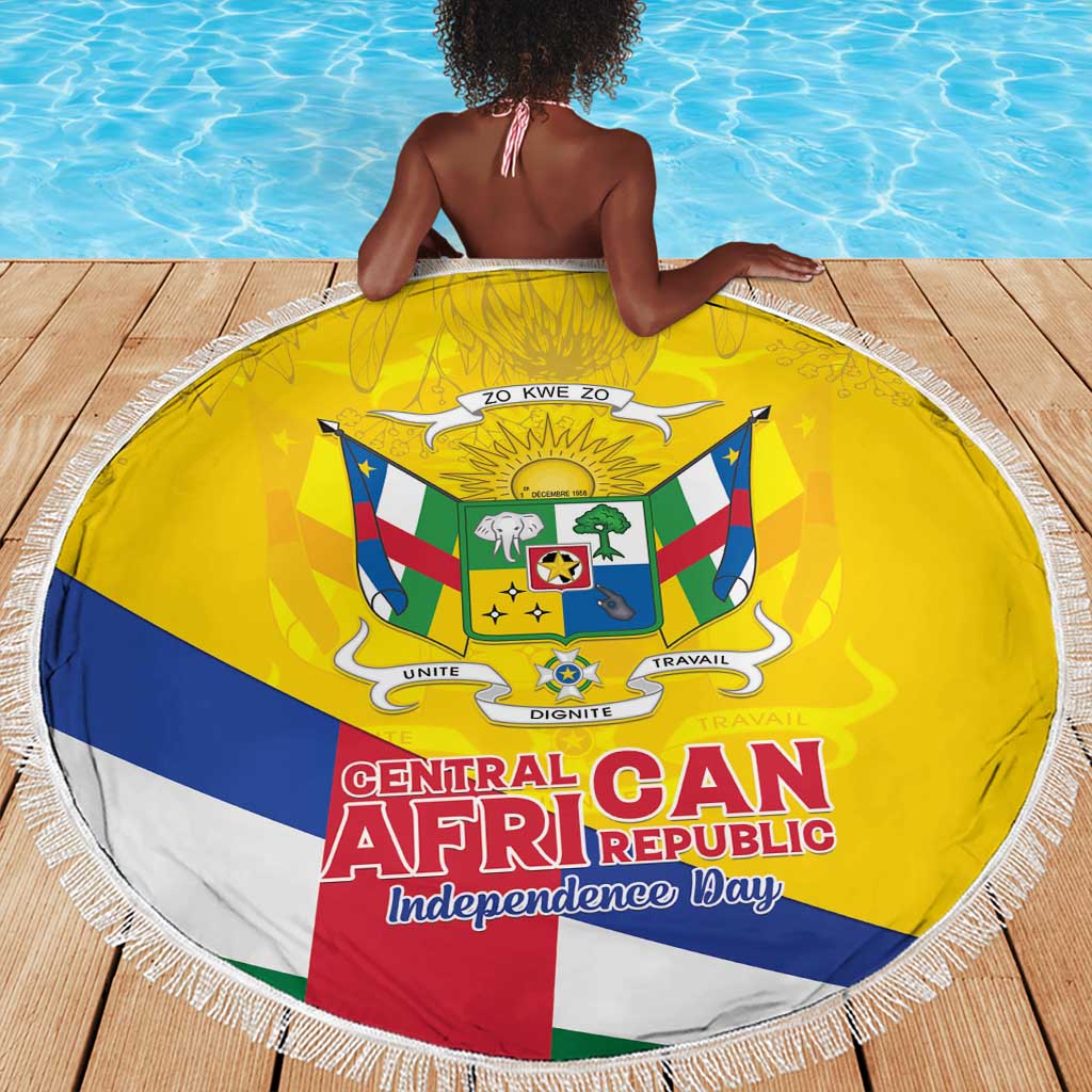 CAR Beach Blanket Happy 65th Independence Day