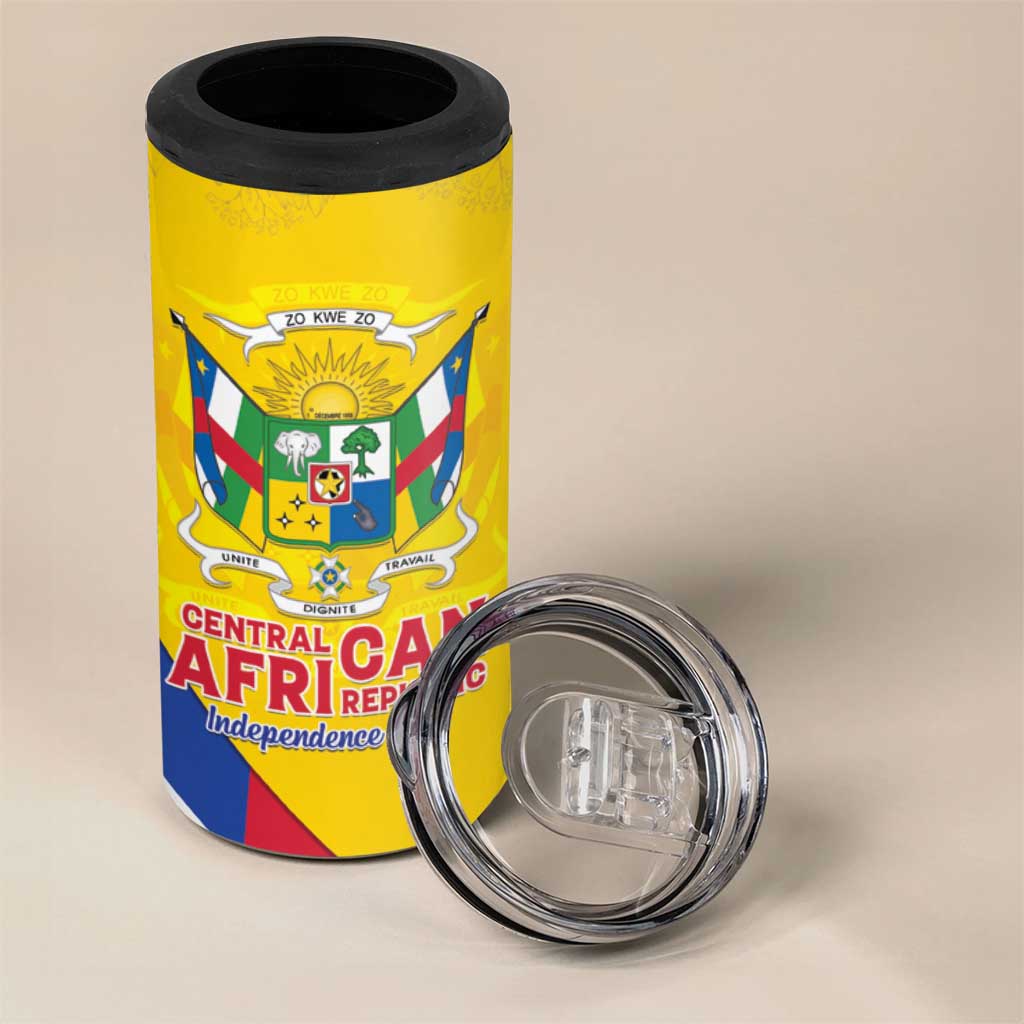 Personalised CAR 4 in 1 Can Cooler Tumbler Happy 65th Independence Day